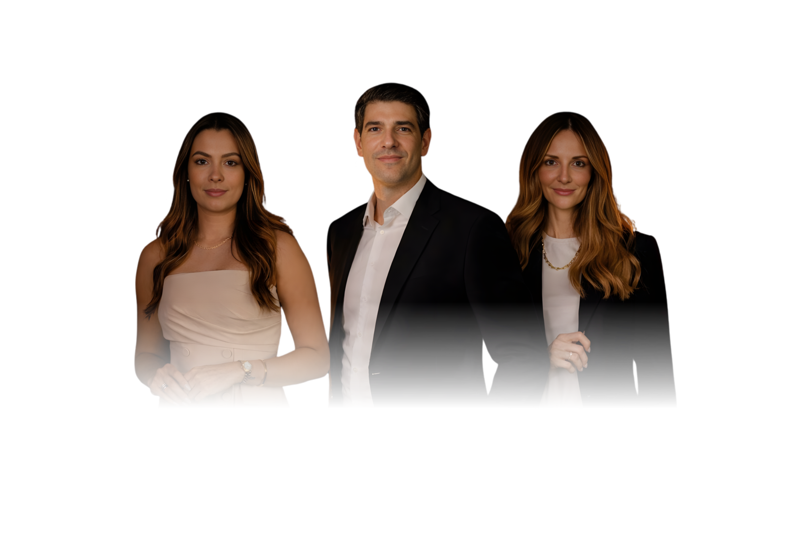 Aline Lins, Talita Ritz e Dimas